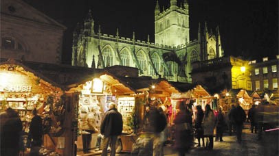 Bath Christmas Market - near Barn Cottages at Lacock Holiday Cottages