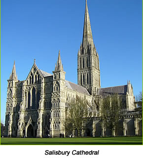 Salisbury Cathedral - a day out from Barn Cottages at Lacock Holiday Cottages